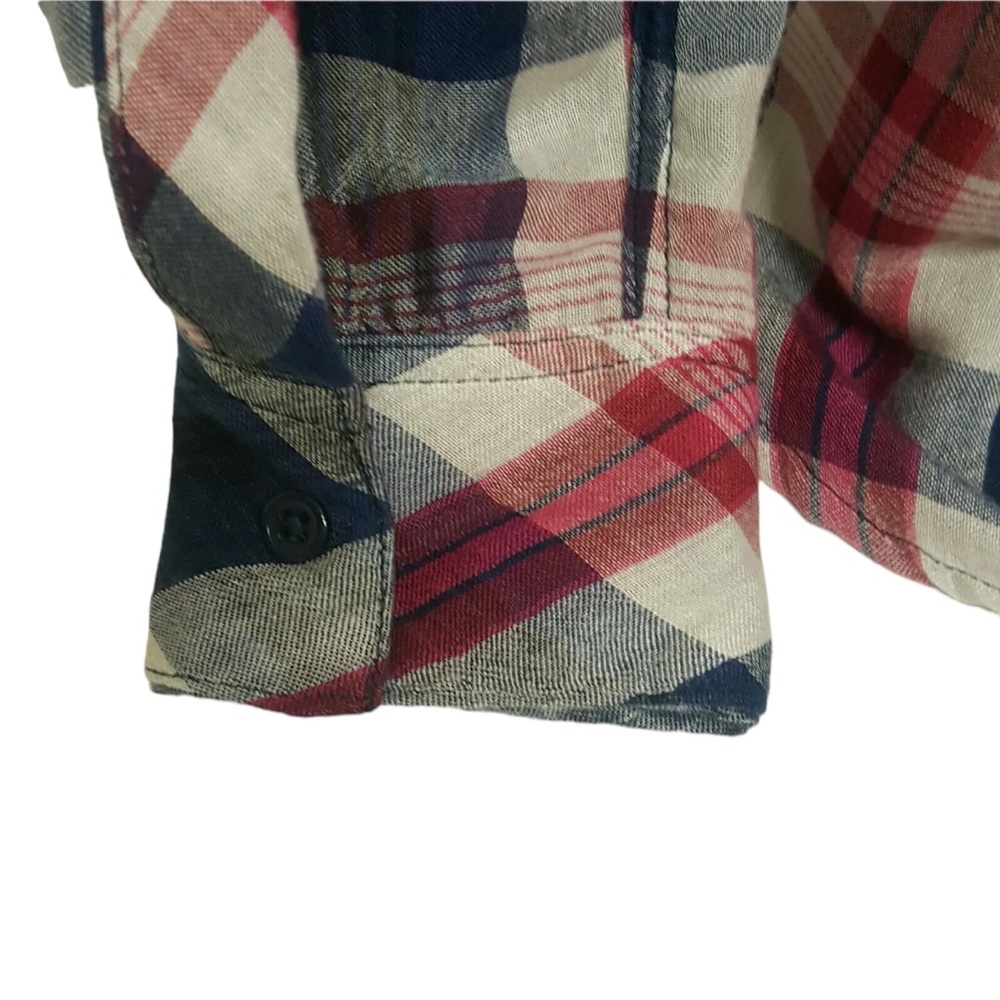 Rails Kendra Red & Blue Plaid Button Down Shirt - image 5